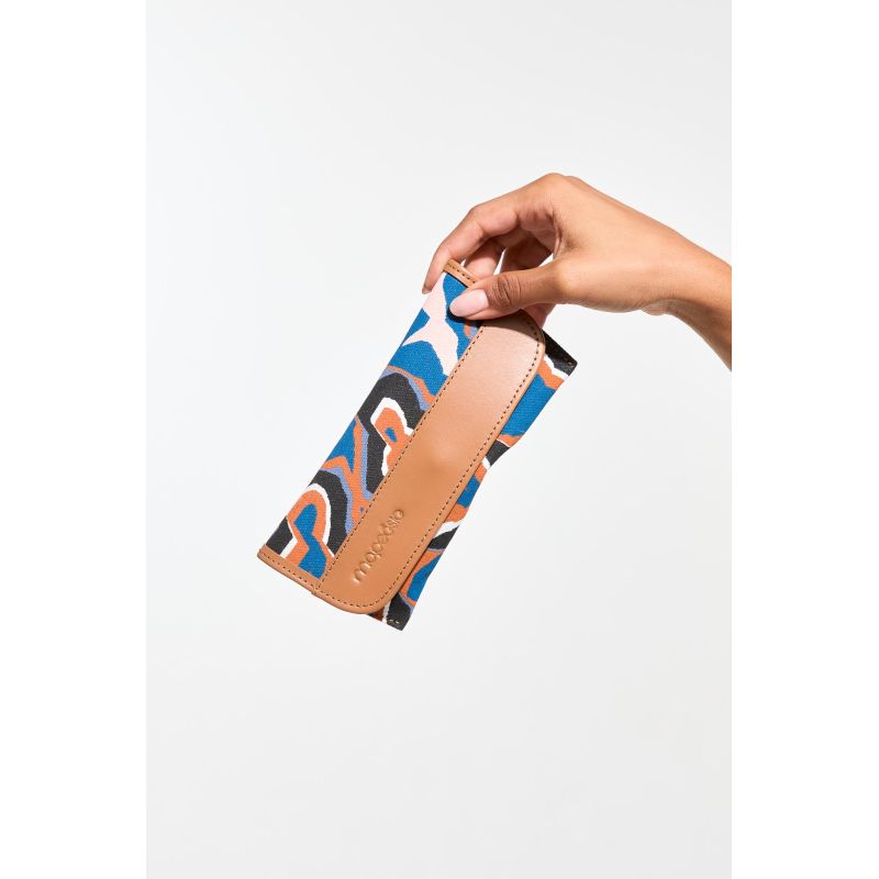 400 - Etui A Lunette Sunny Agate Gris Bleu Lot De 2