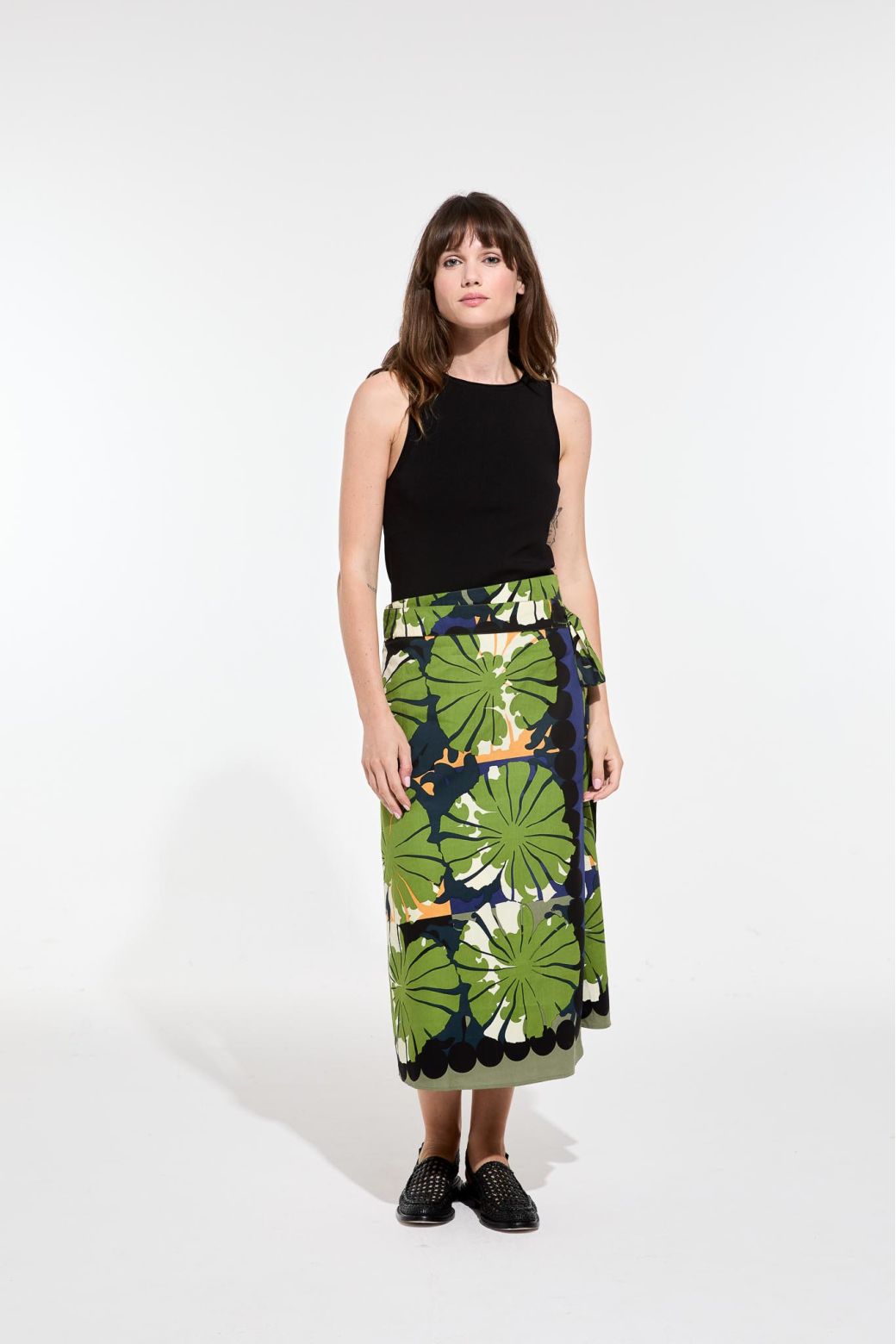 104 - Green Zoe Poppy Skirt Pack Of 2