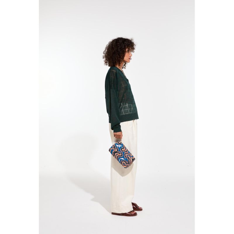 400 - Pochette De Voyage ElbaAgate Gris Bleu Lot De 2