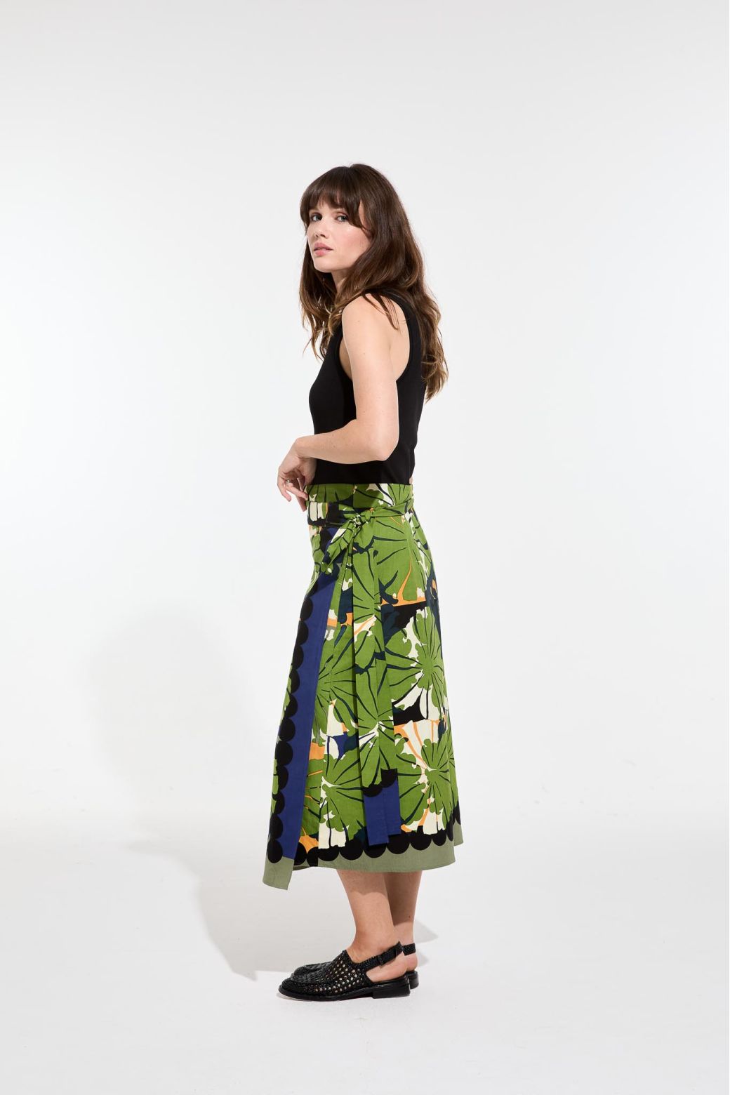 104 - Green Zoe Poppy Skirt Pack Of 2