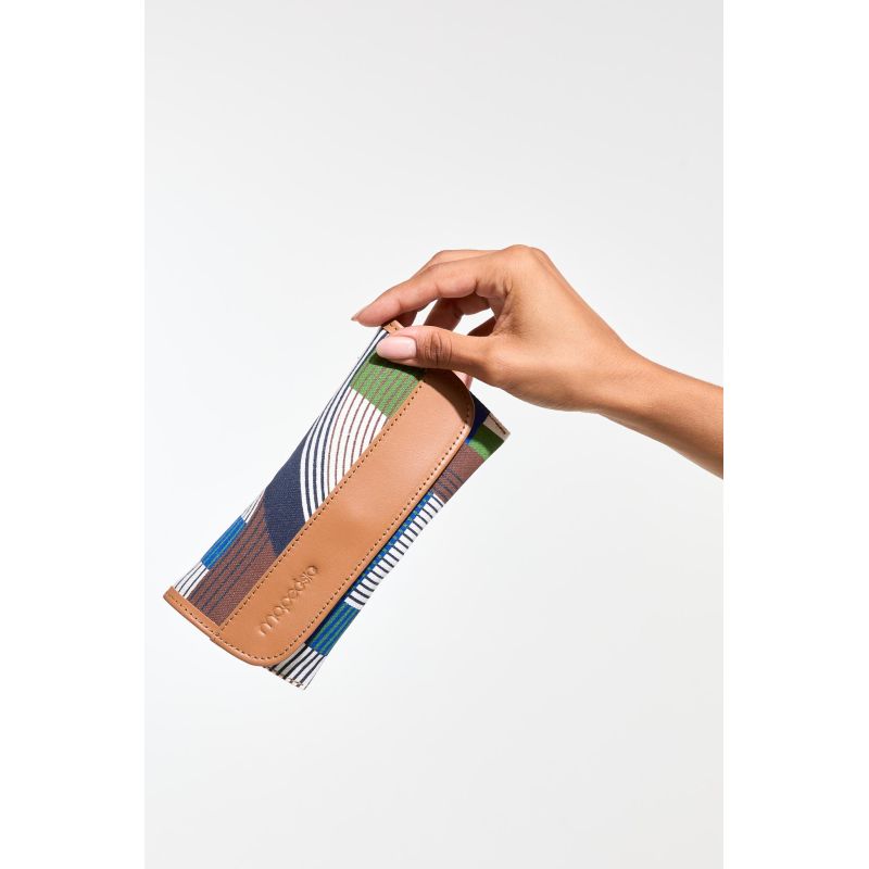 401 - Etui A Lunette Sunny Ettore Bleu Vert Lot De 2