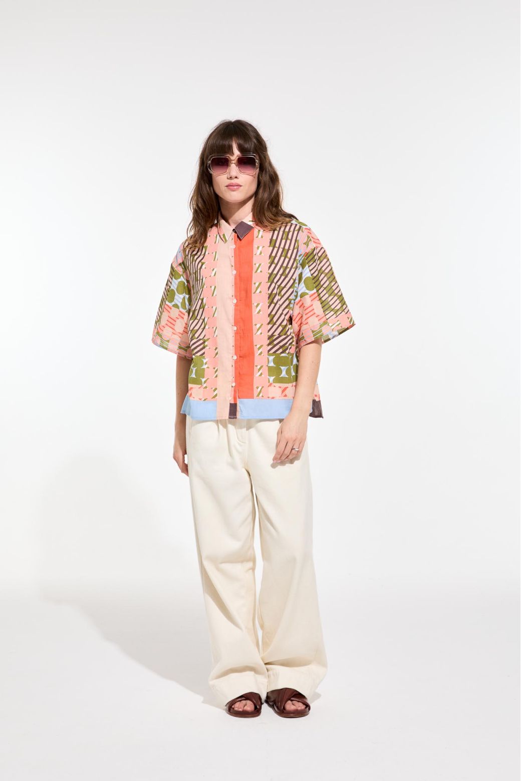 109 - Rose Khaki Andrew Pollen Shirt Pack Of 2