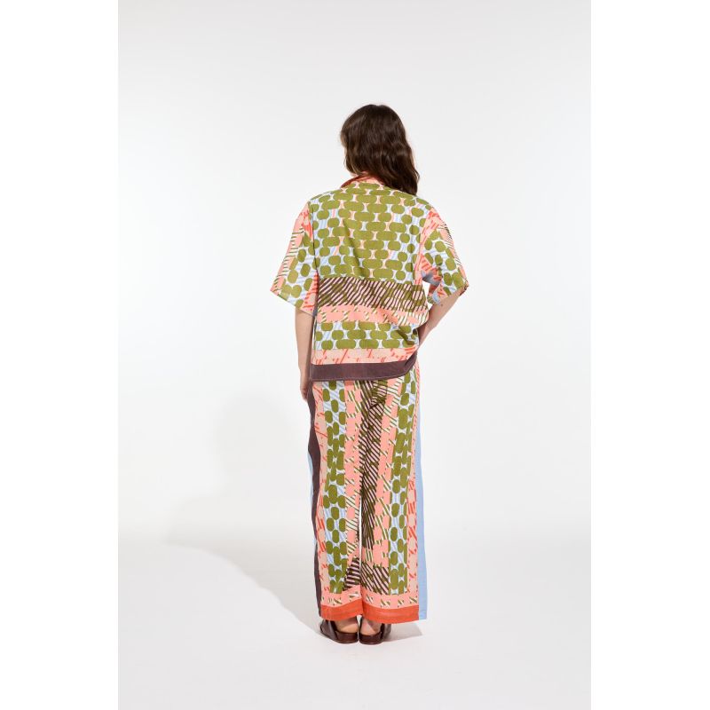 109 - Chemise Andrew Pollen Kaki Rose Lot De 2