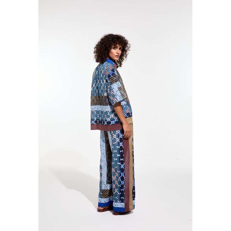 109 - Pantalon Max Pollen Bleu Lot De 2