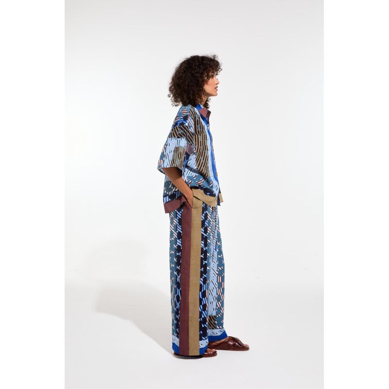 109 - Pantalon Max Pollen Bleu Lot De 2