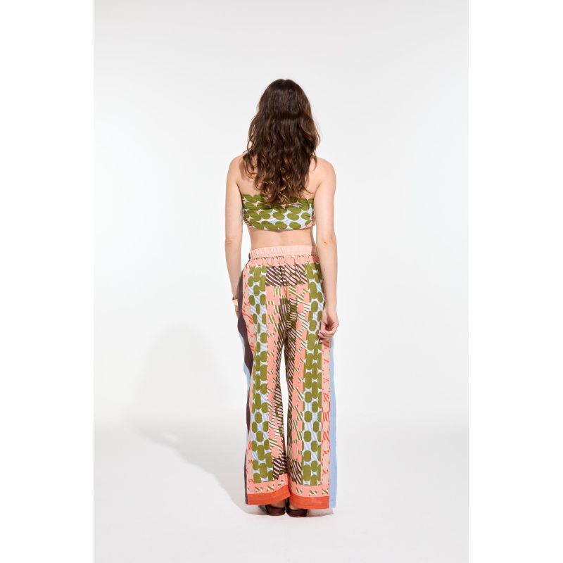 109 - Pantalon Max Pollen Kaki Rose Lot De 2