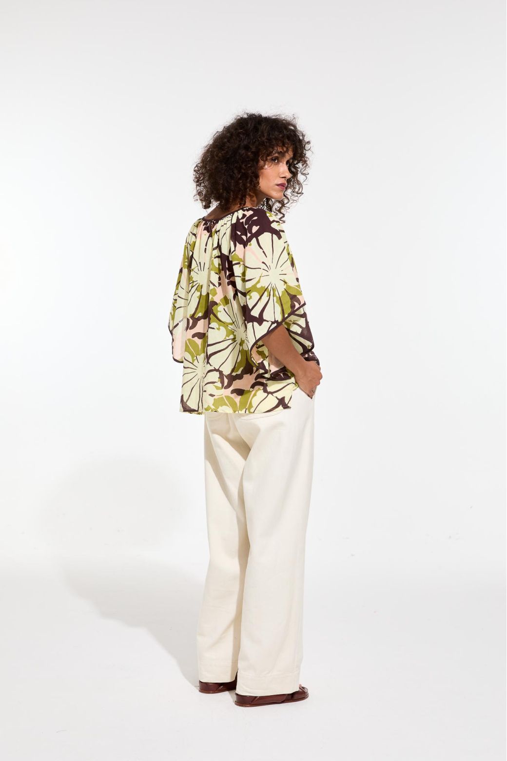 110 - Rose Khaki Lita Pavot Top Pack Of 2