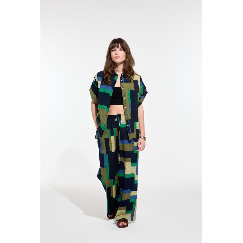 208 - Chemise Andrew Arum Vert Lot De 2