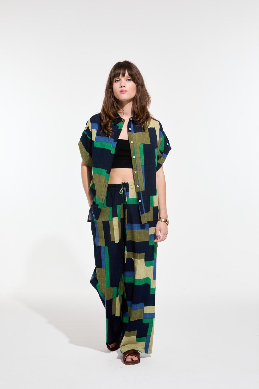 208 - Green Andrew Arum Shirt Pack Of 2