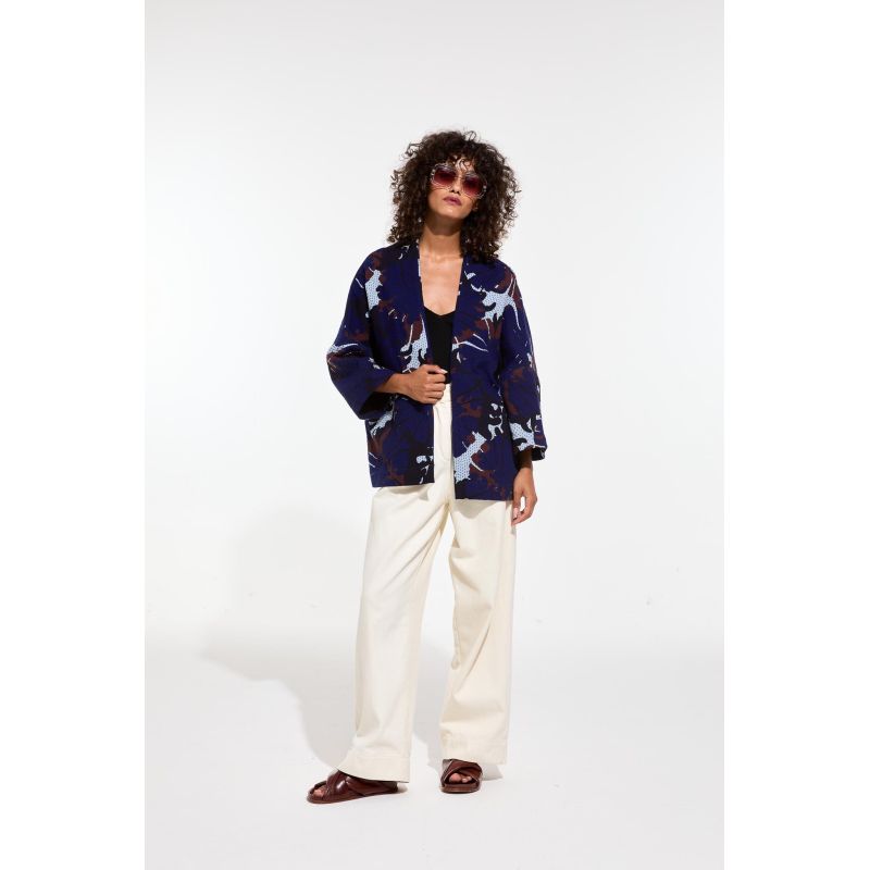 110 - Veste Ada Pavot Bleu Lot De 2