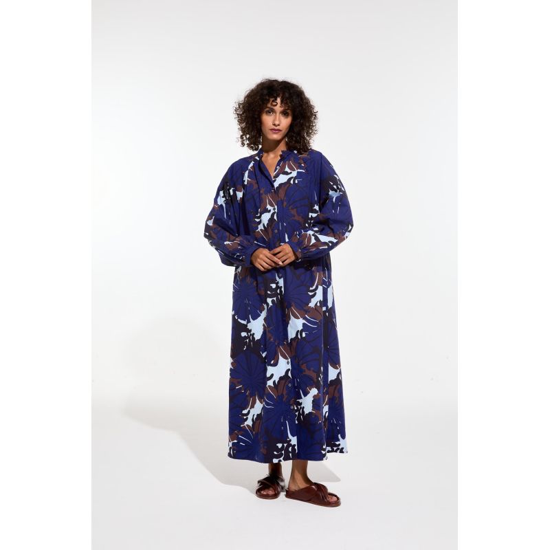 110 - Robe Eulalie Pavot Bleu Lot De 2