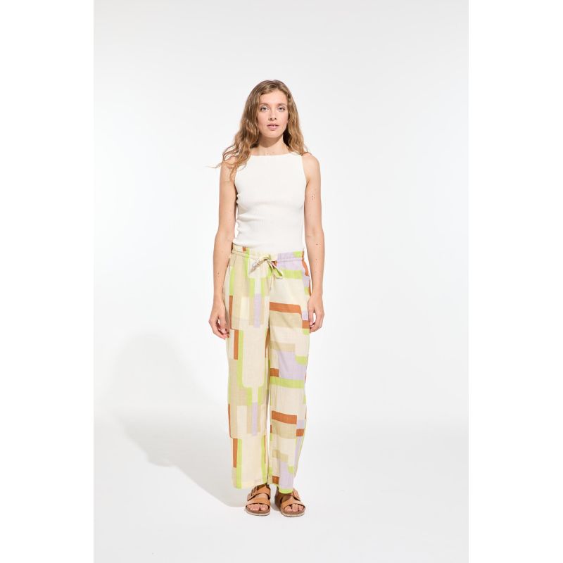 208 - Pantalon Max Arum Craie Lot De 2