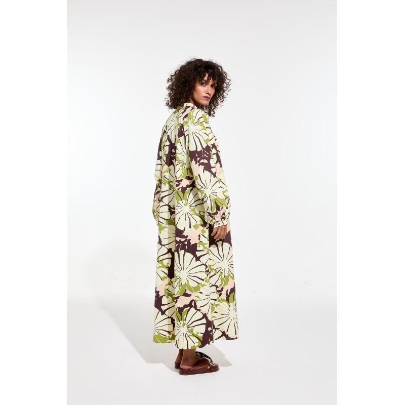 110 - Robe Eulalie Pavot Kaki Rose Lot De 2