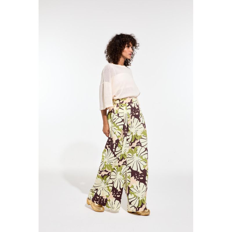 110 - Pantalon Penelope Pavot Kaki Rose Lot De 2