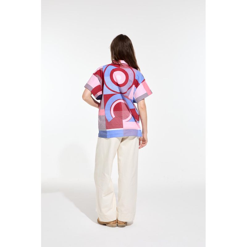 111 - Chemise Andrew Ta Poesie Rouge Bleu Lot De 2