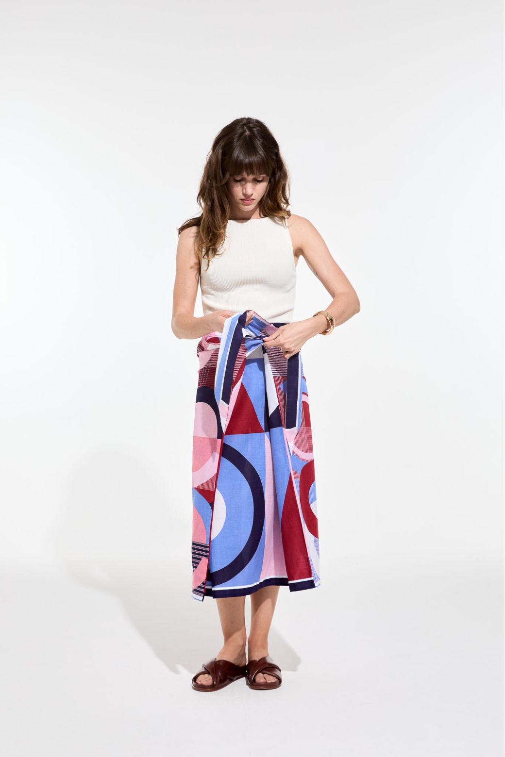 111 - Red Blue Olga Reve Ta Poesie Skirt Pack Of 2
