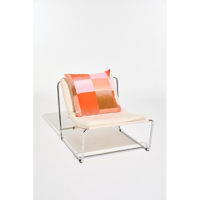 500 - CoussinNuanceOrange 50/50 Cm Lot De 2