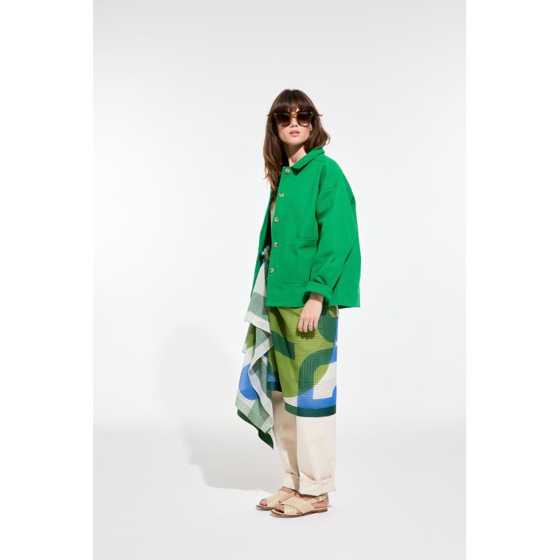113 - Veste Mina Folia Vert Lot De 2