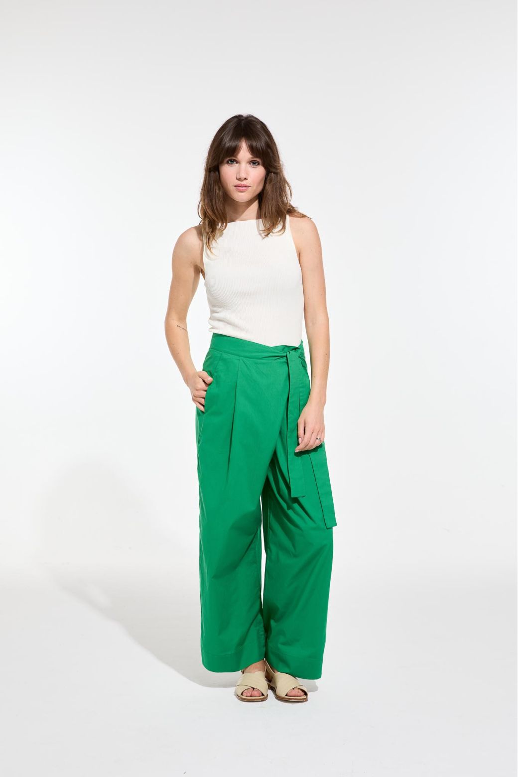 114 - Green Zaho Lotus Pants Pack Of 2