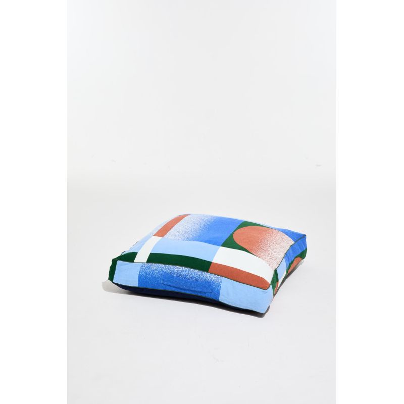 503 - CoussinSunrise Bleu80/80/12 Cm Lot De 2