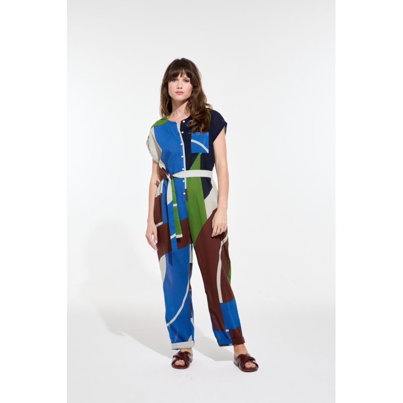 210 - Combinaison Messina Liane Bleu Vert Lot De 2