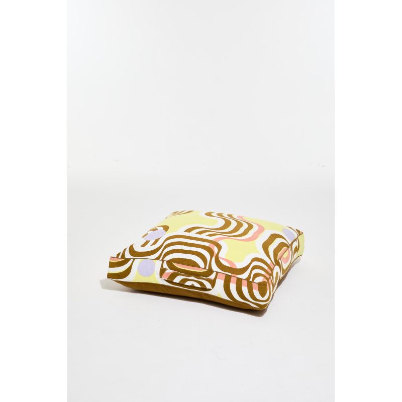 504 - CoussinNebuleuse Lime 80/80/12 Cm Lot De 2