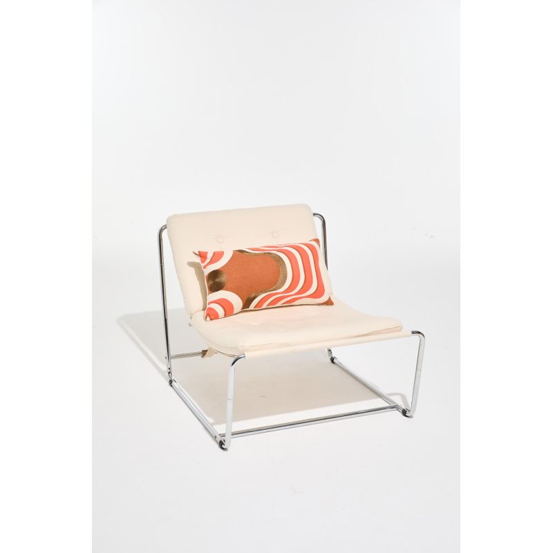 505 - CoussinNebuleuse Orange 30/50 Cm Lot De 2