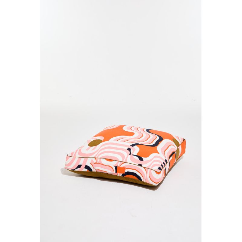 504 - CoussinNebuleuse Terracotta 80/80/12 Cm Lot De 2