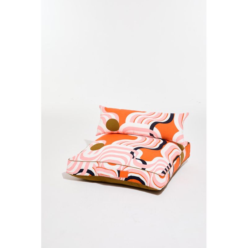 504 - CoussinNebuleuse Terracotta 80/80/12 Cm Lot De 2