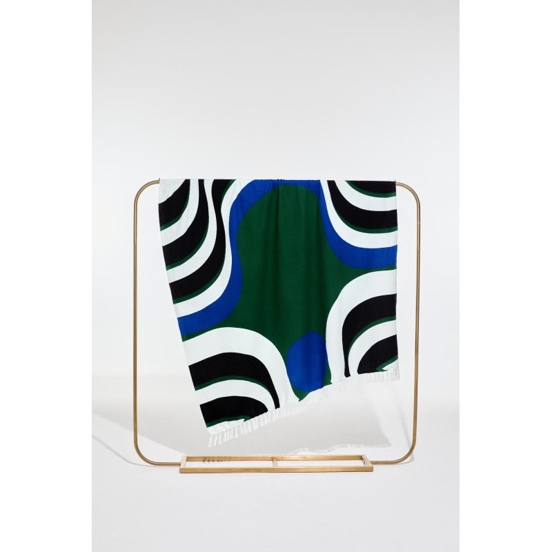 506 - PlaidNebuleuse Bleu Lot De 2