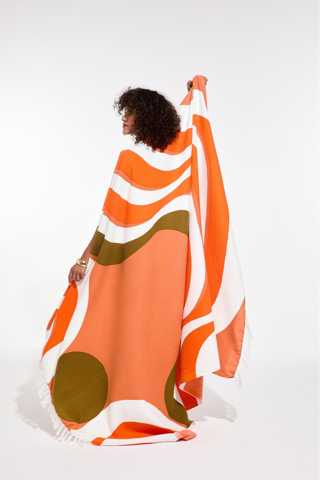 506 - OrangeNebuleuse Blanket Pack Of 2