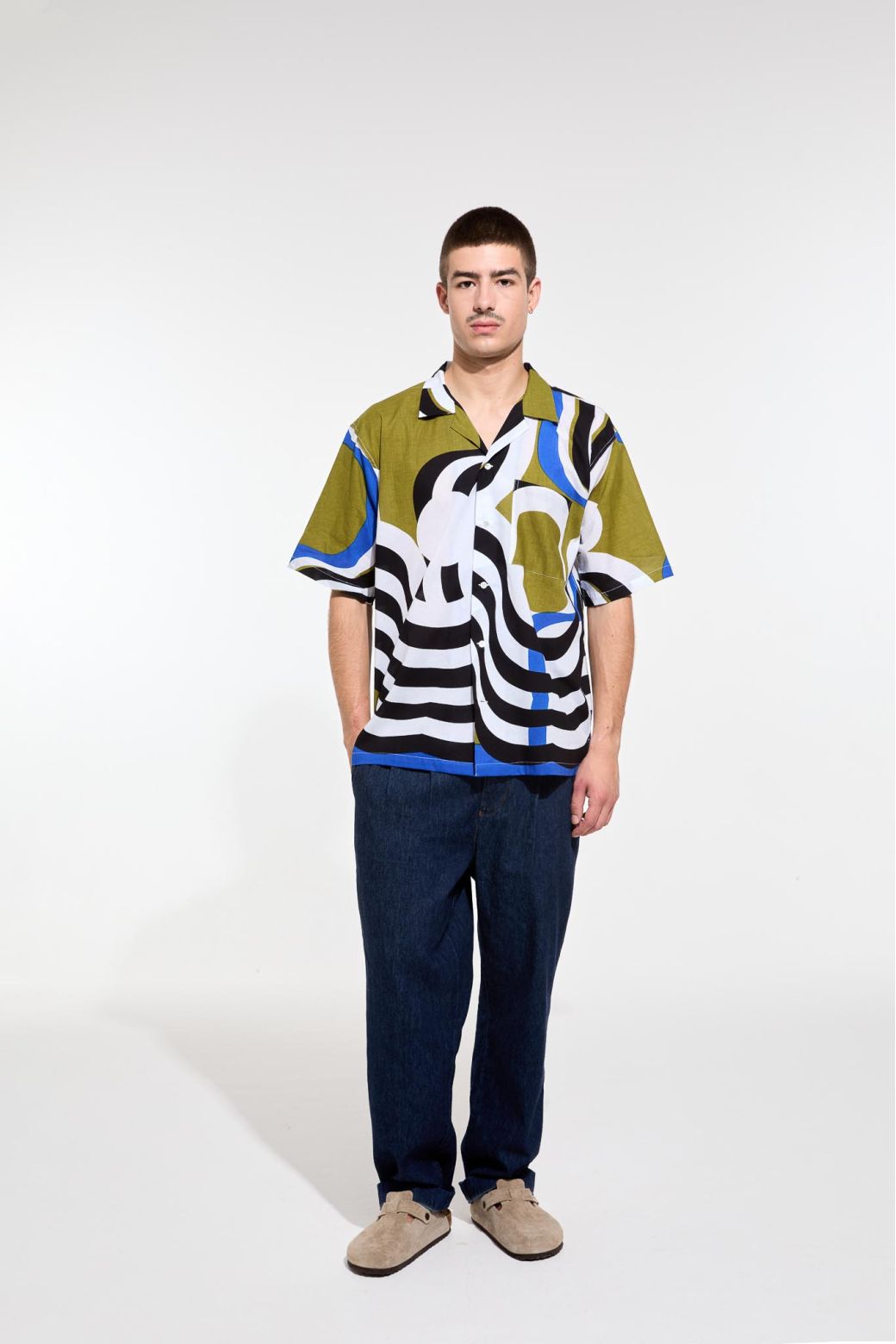 122 - Khaki Homy Nebuleuse Shirt Pack Of 2