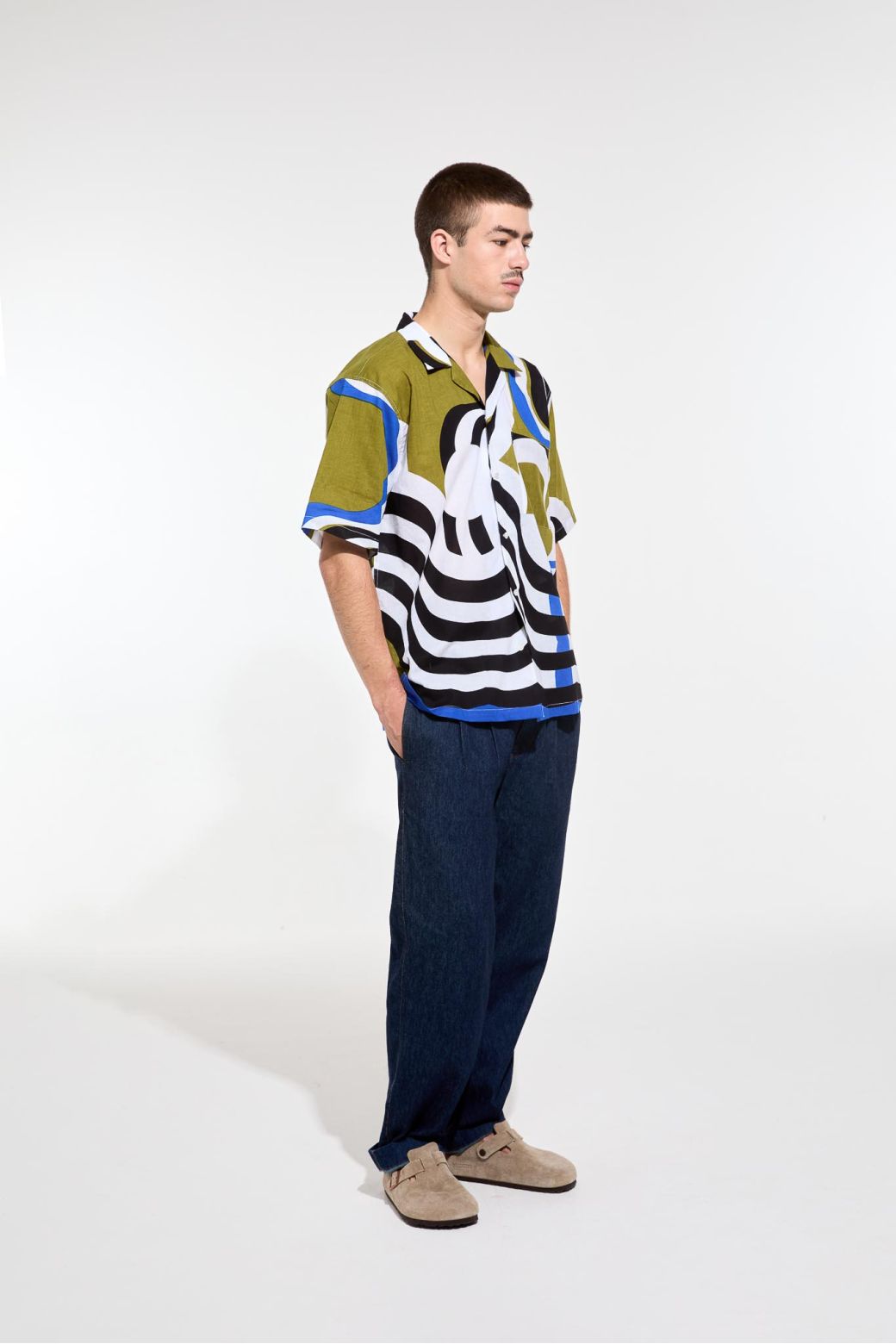 122 - Khaki Homy Nebuleuse Shirt Pack Of 2