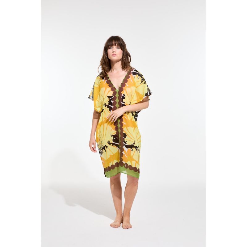 211 - Robe Elia Pavot Citrine Lot De 2