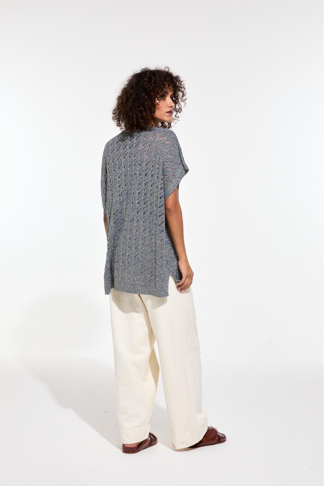 155 - Blue Grey Cris Flores Top Pack Of 2