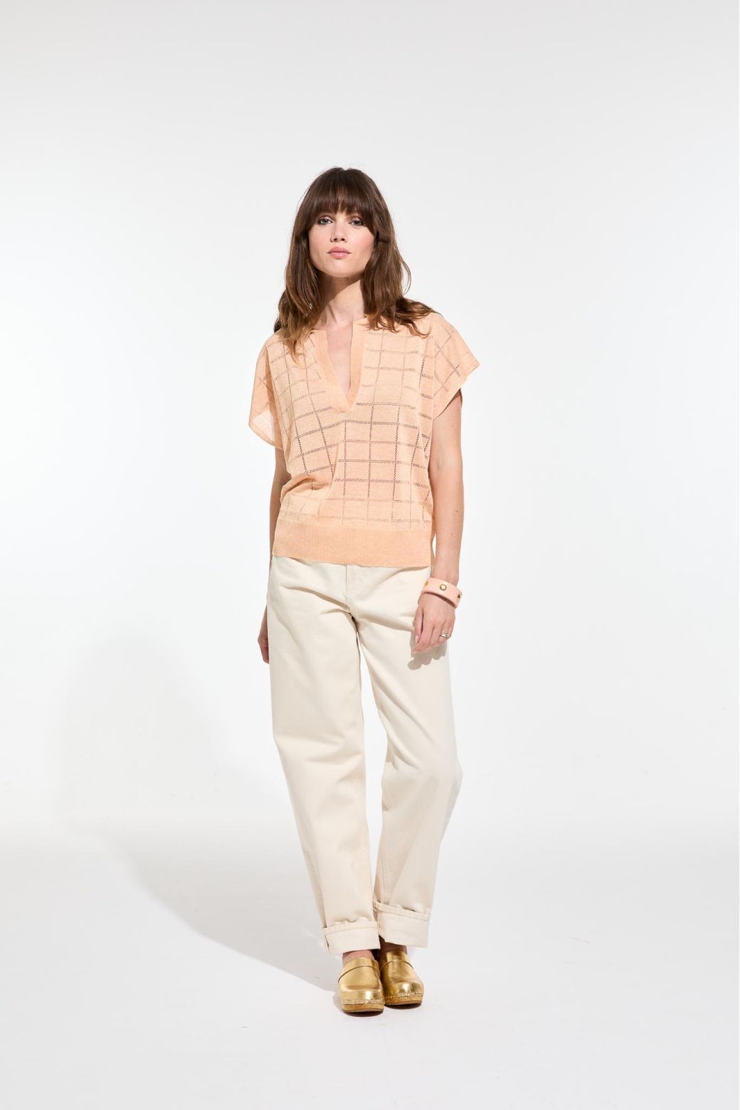 156 - Peach Emma Salva Polo Pack Of 2