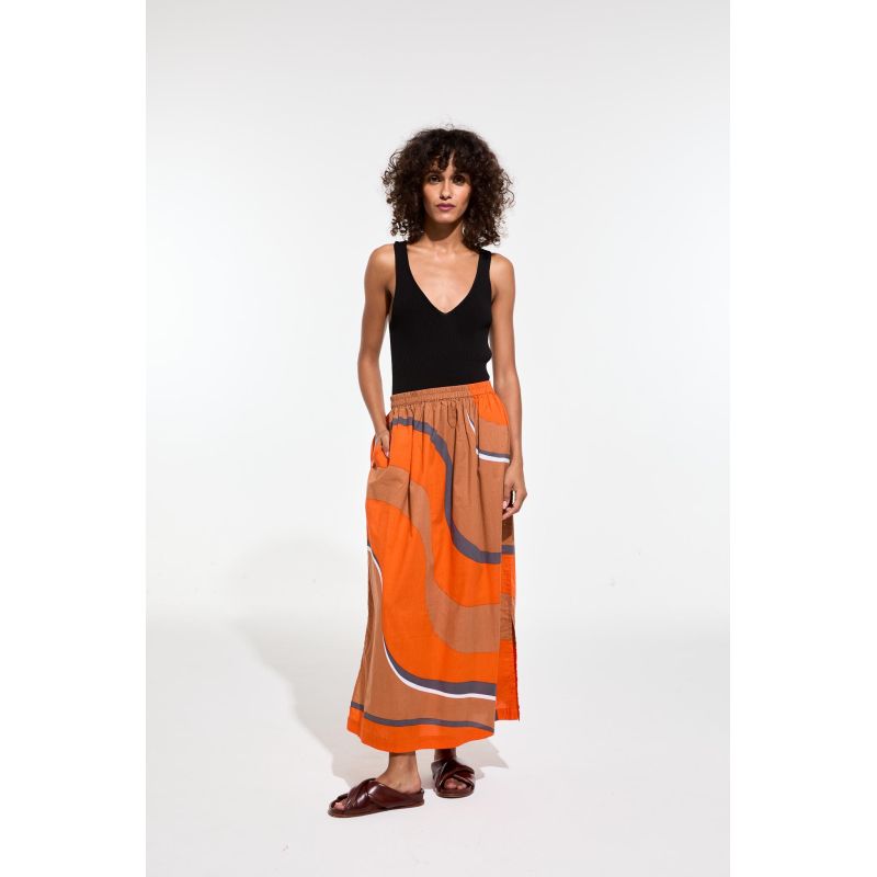 212 - Jupe Juliette Madone Vermillon Lot De 2