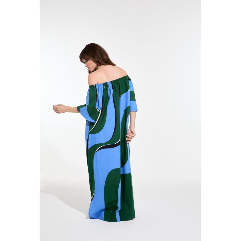 212 - Robe Palao Madone Bleu Vert Lot De 2