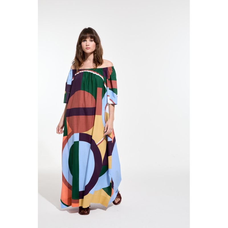 213 - Robe Palao Poesie Corail Nuage Lot De 2