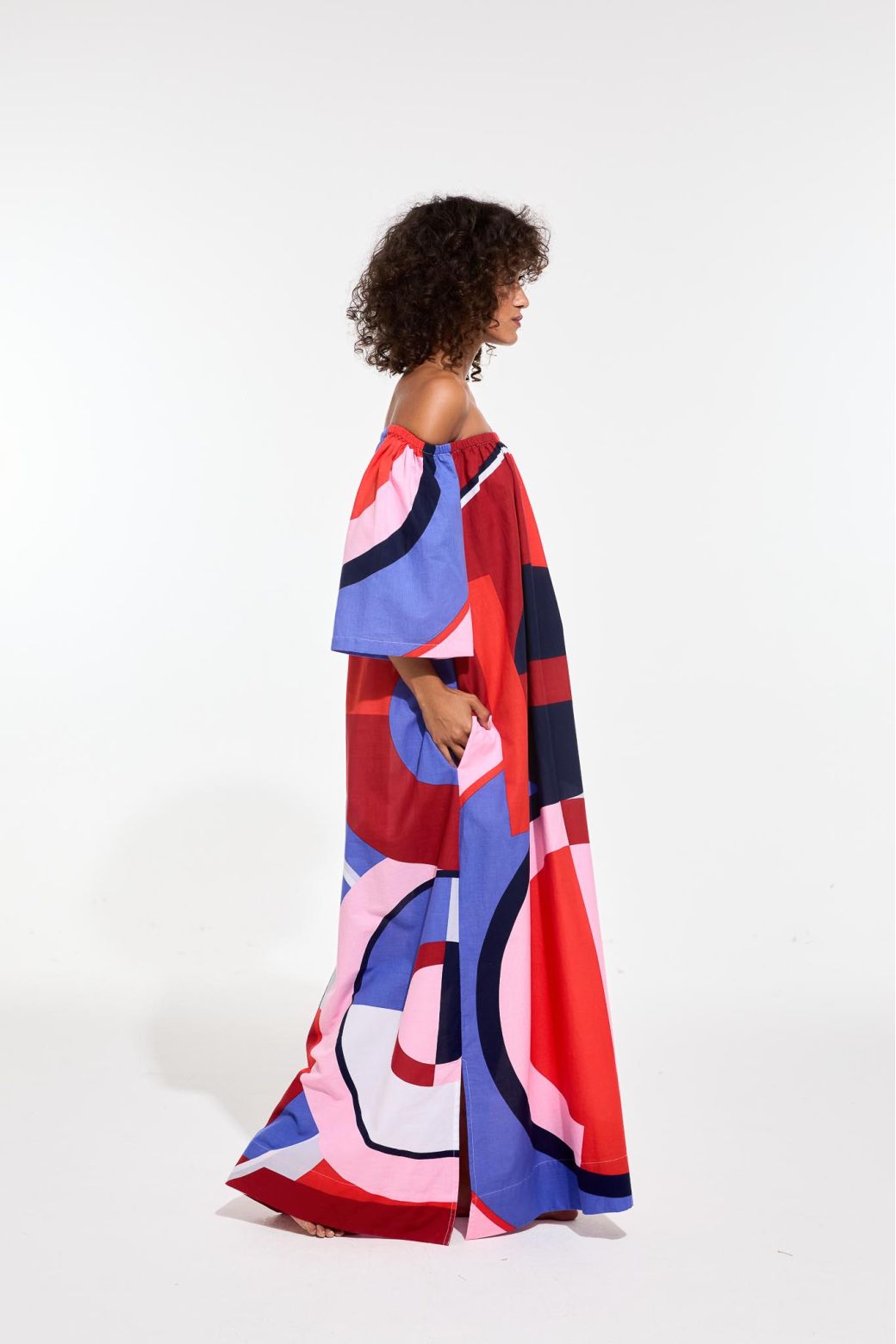 213 - Red Blue Palao Poesie Dress Pack Of 2