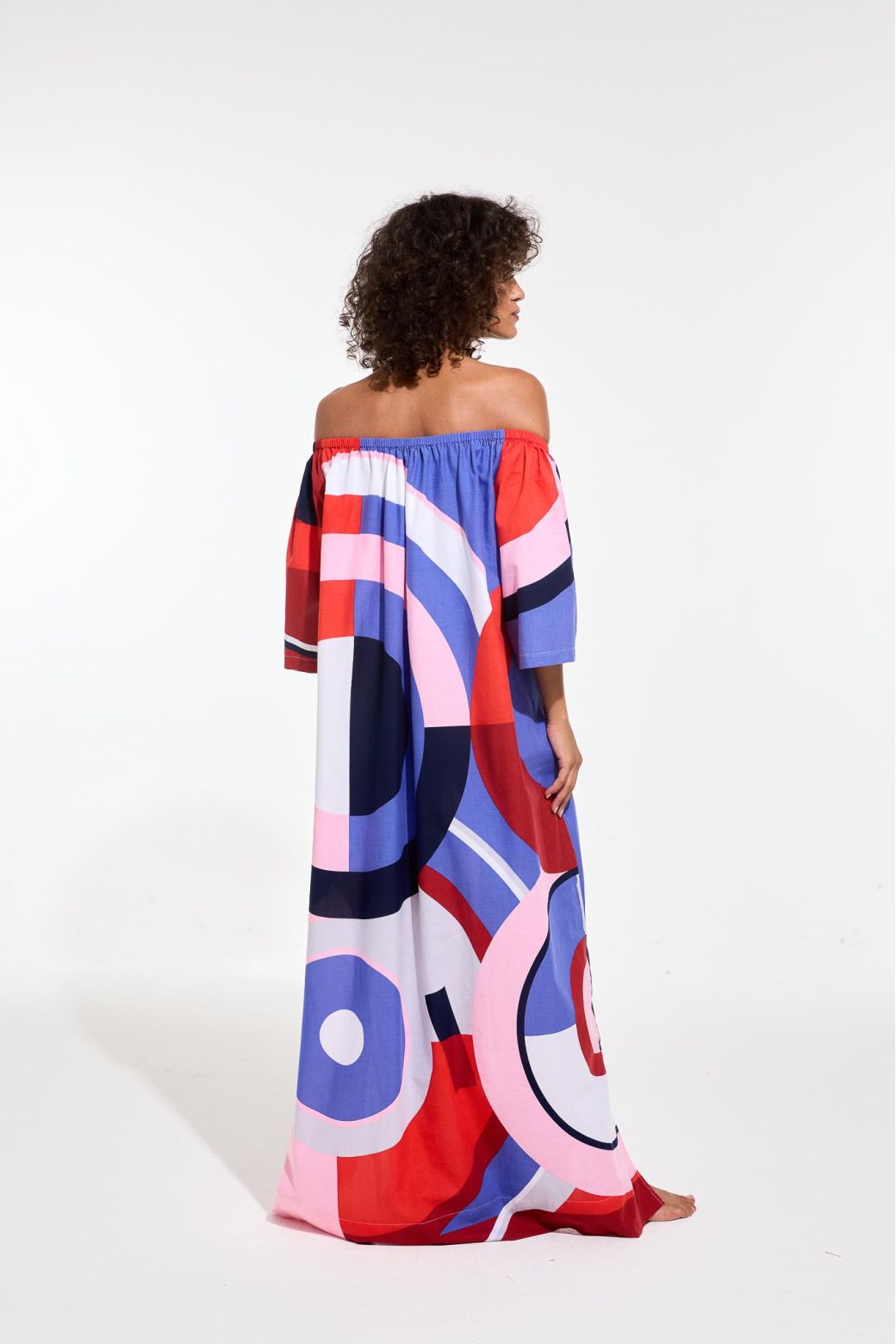 213 - Red Blue Palao Poesie Dress Pack Of 2
