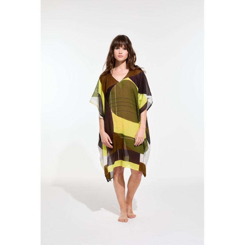 215 - Robe Elia Forma Kaki Lime Lot De 2