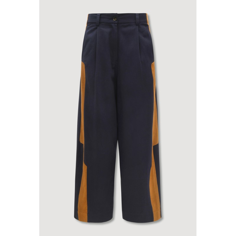 101 - Pantalon Victor Celeste Marine Lot De 2