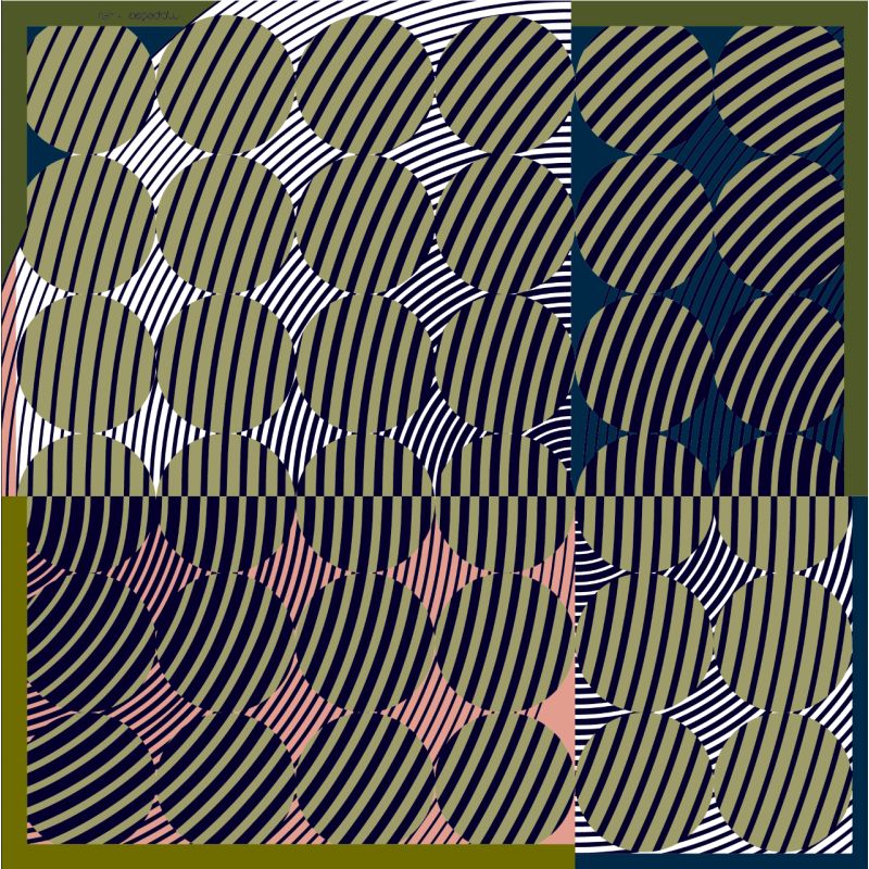 R - ScarfJeu Sage Pack Of 2