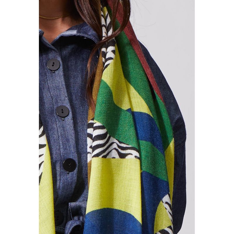 Foulard Meli Melo Kaki