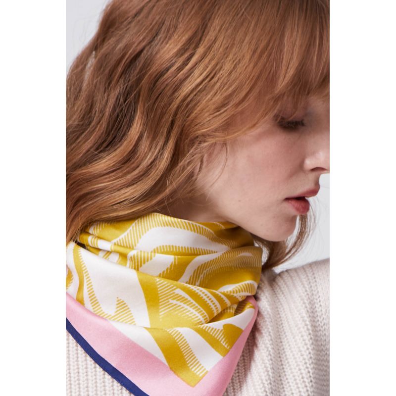 Foulard Wave Marine Miel