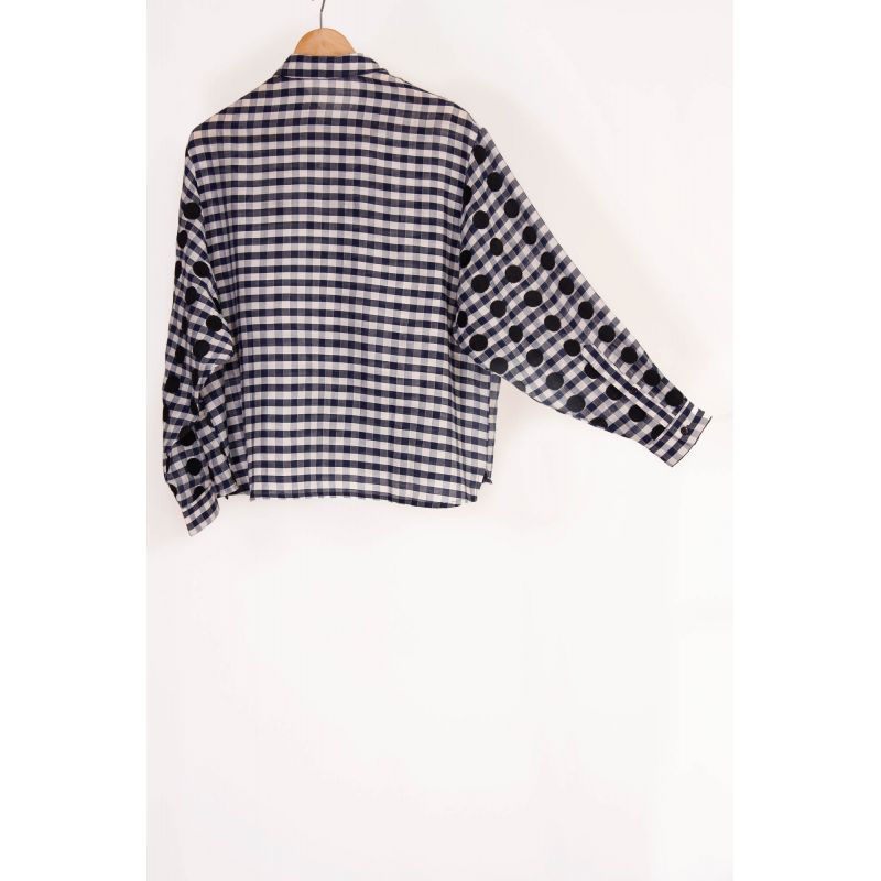 Chemise Rosalie Pois Marine 2x