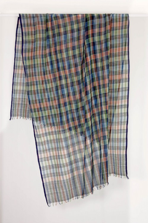 A - Foulard Chroma Bleu 2x