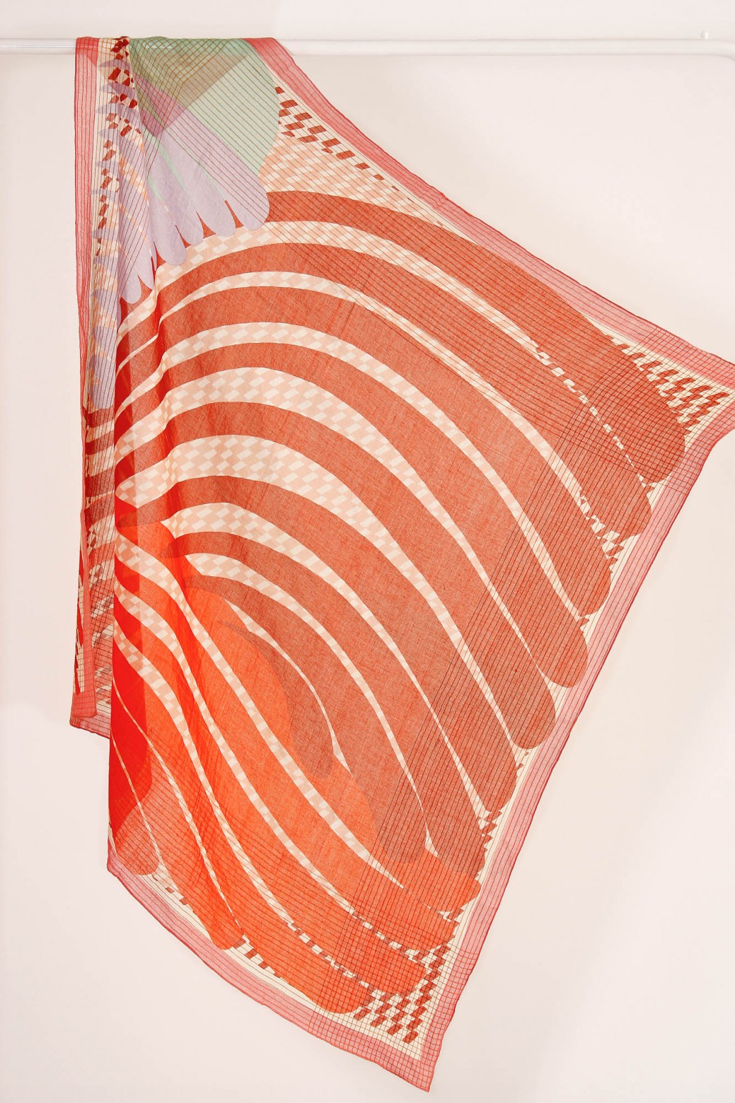 Foulard La Vague Grège 2x