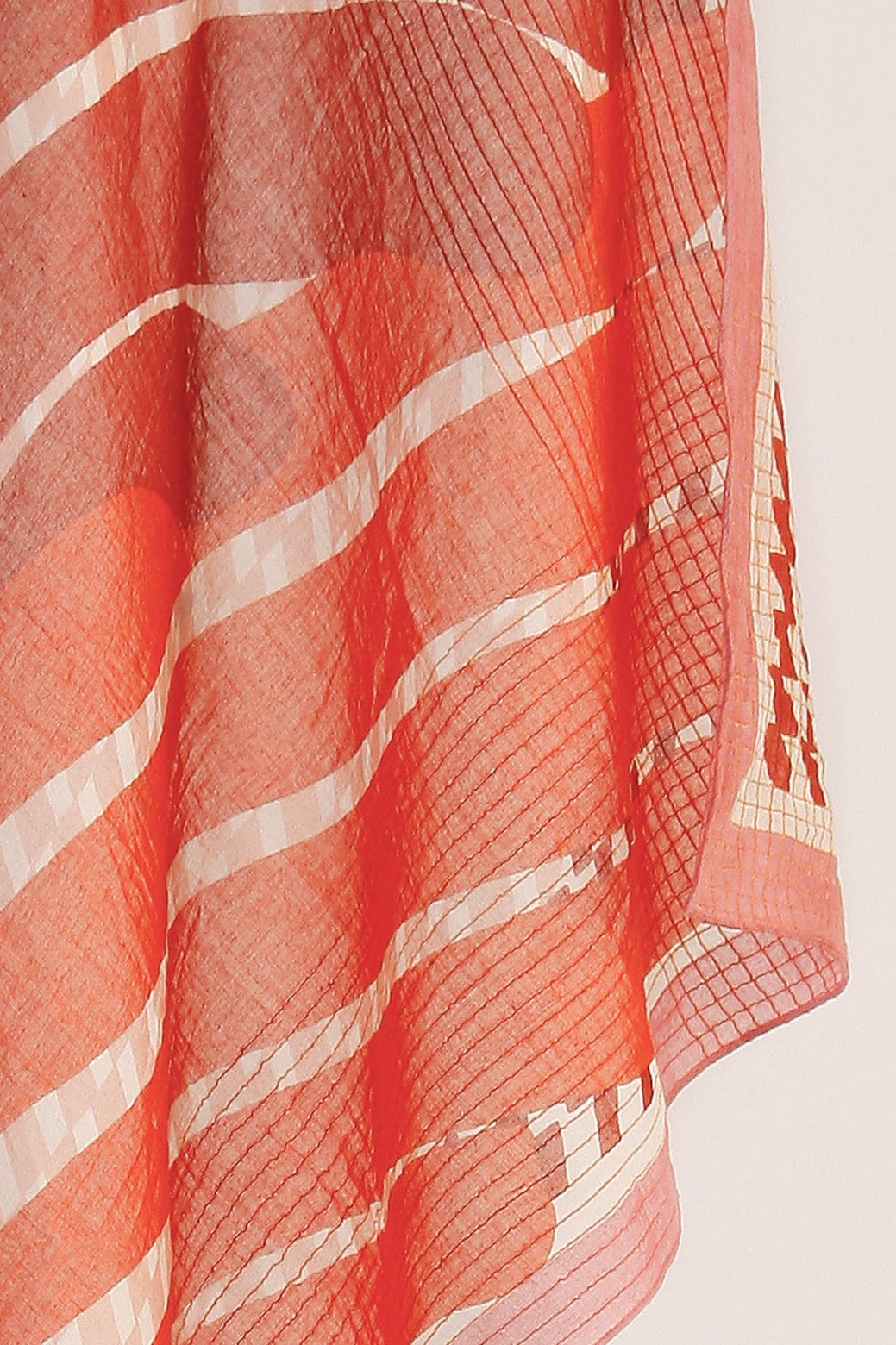 Foulard La Vague Grège 2x